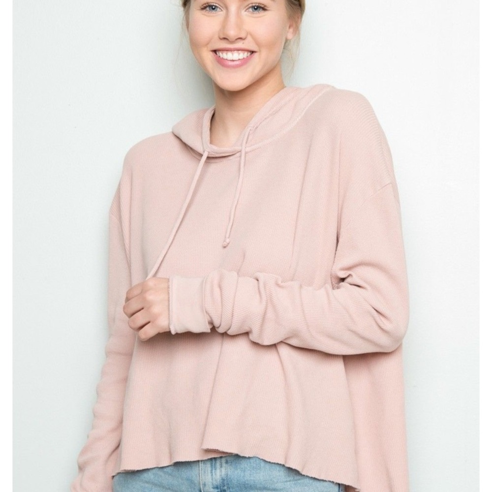 Brandy Melville Knit Thermal Hoodie